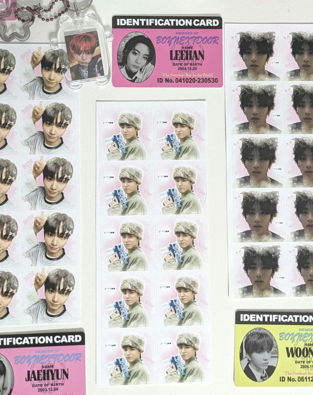 Boynextdoor Mailing Stickers: (4cm x 4cm, 10/Sheet)