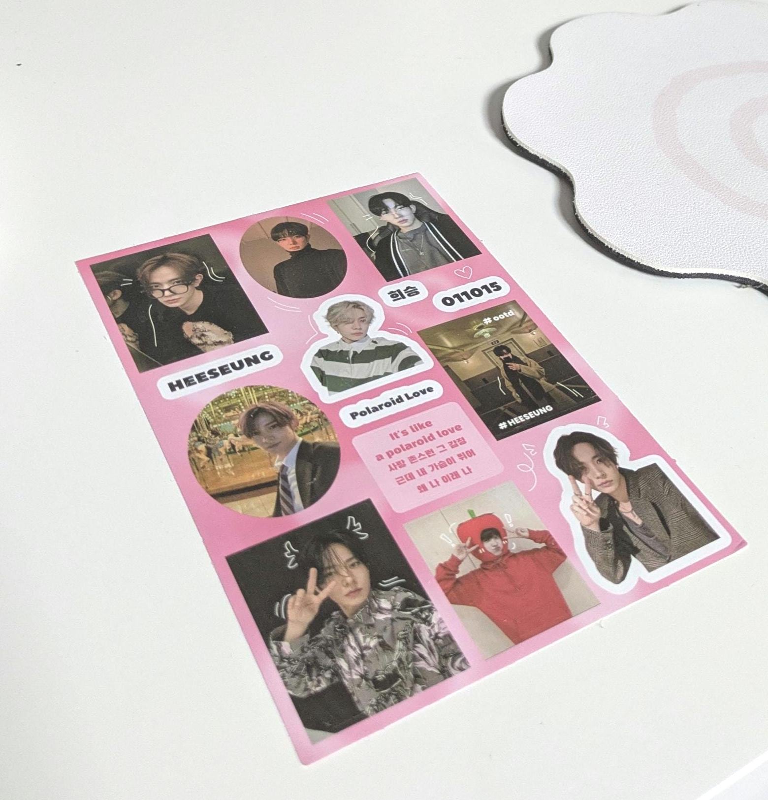 Enhypen Sticker Sheets: Kpop Decor, Gift for Engene