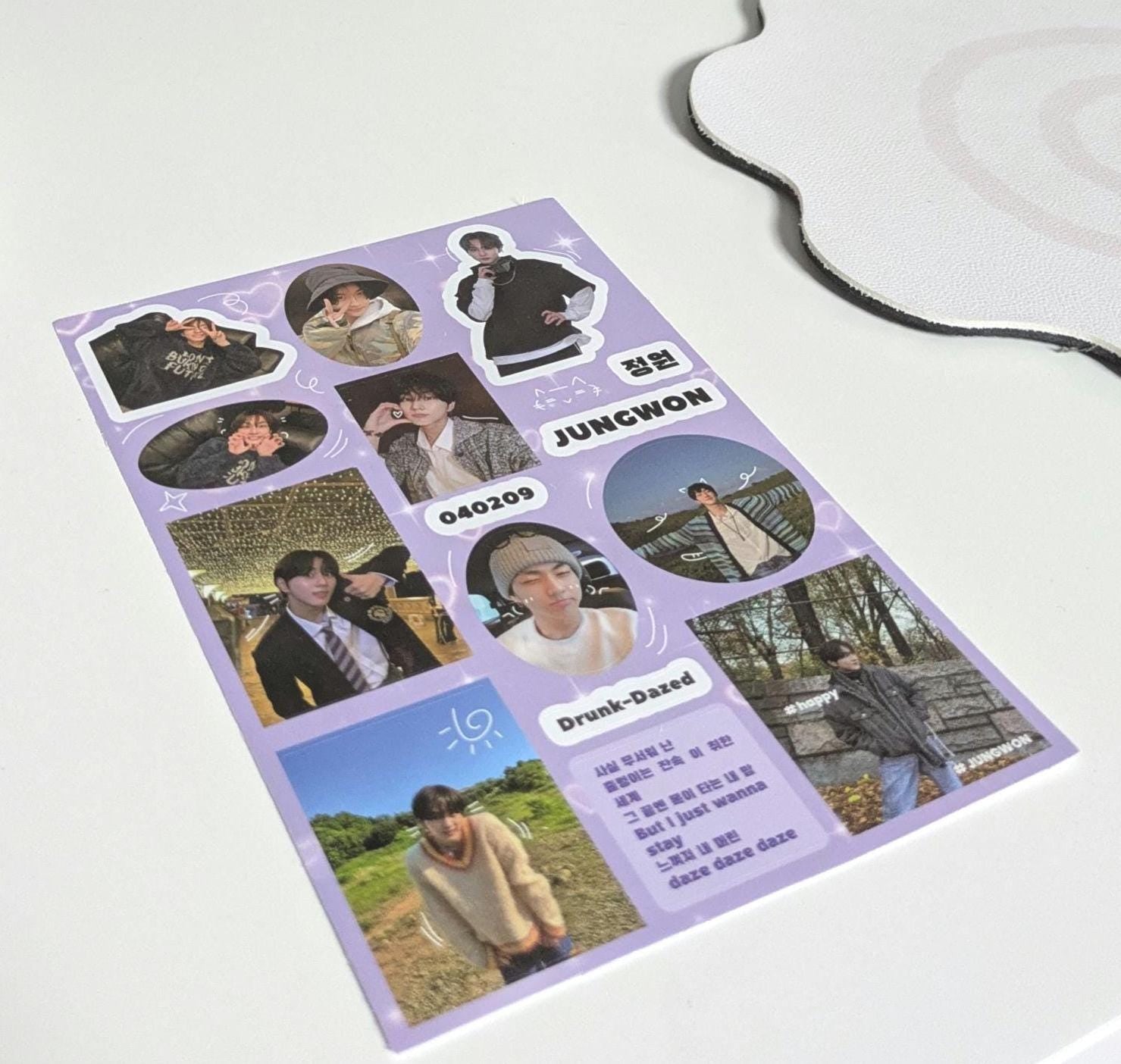 Enhypen Sticker Sheets: Kpop Decor, Gift for Engene