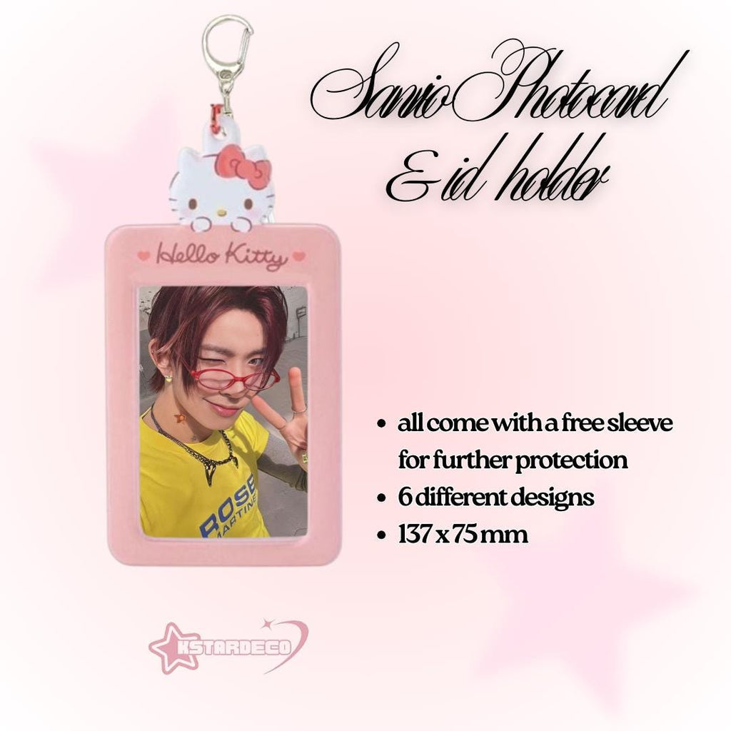 sanrio inspired photocard & ID card holders,gifts for kpop lovers, display your idols.
