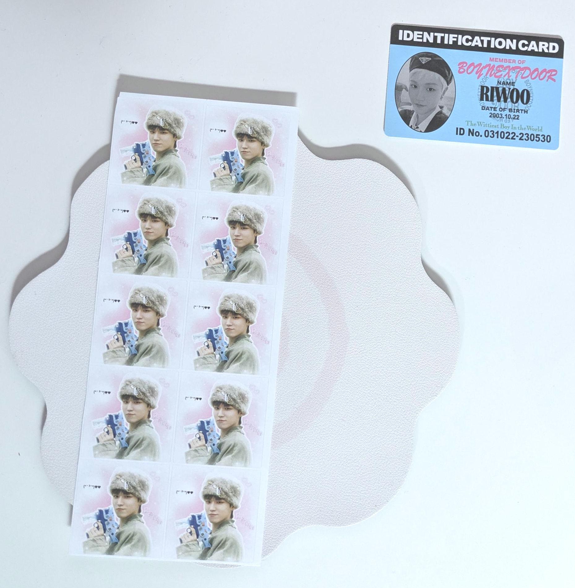 Boynextdoor Mailing Stickers: (4cm x 4cm, 10/Sheet)