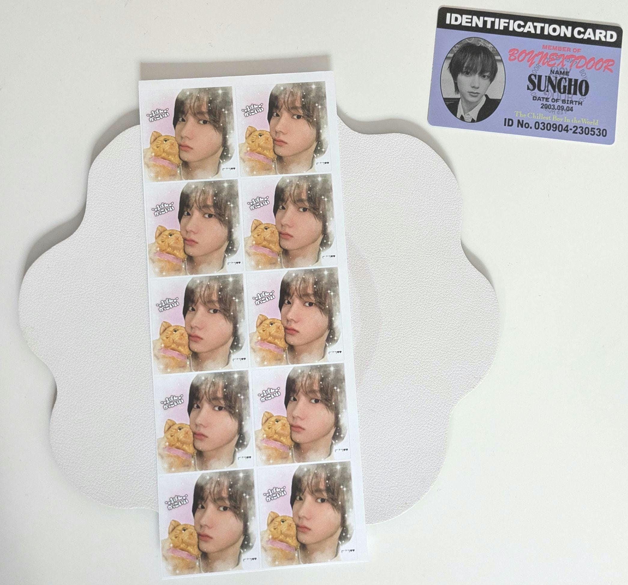 Boynextdoor Mailing Stickers: (4cm x 4cm, 10/Sheet)