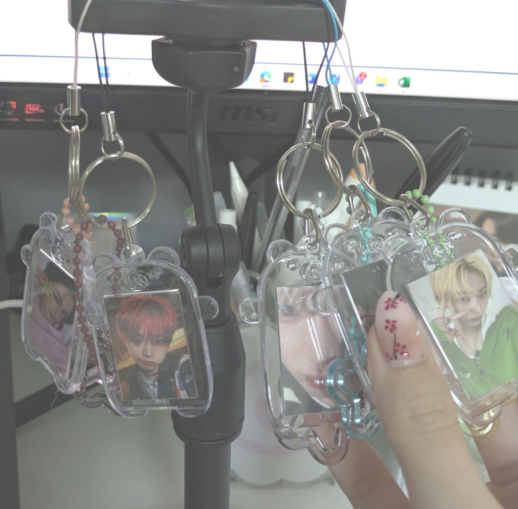 Custom Photo Keyring: Kpop, Anime, or Idol Charm