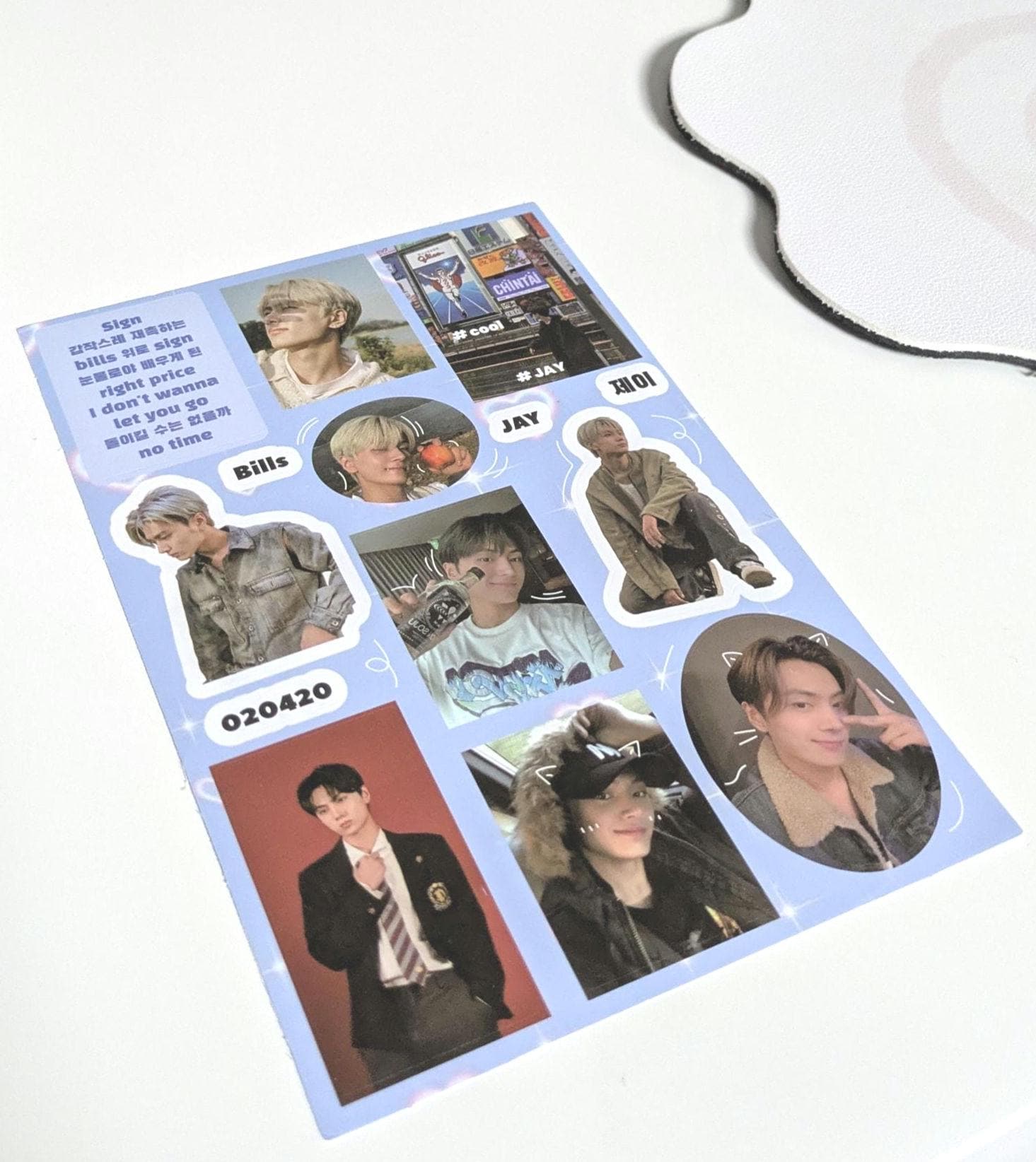 Enhypen Sticker Sheets: Kpop Decor, Gift for Engene