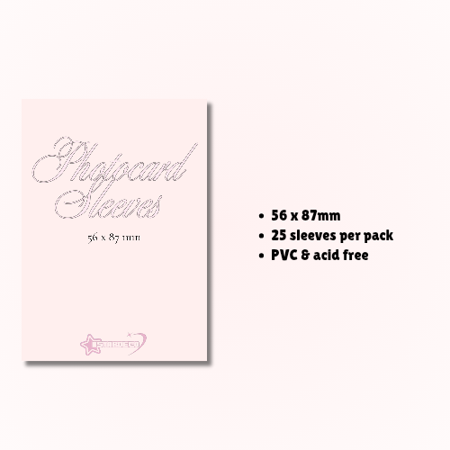 Kpop PhotoCard Sleeves, PVC & Acid-Free